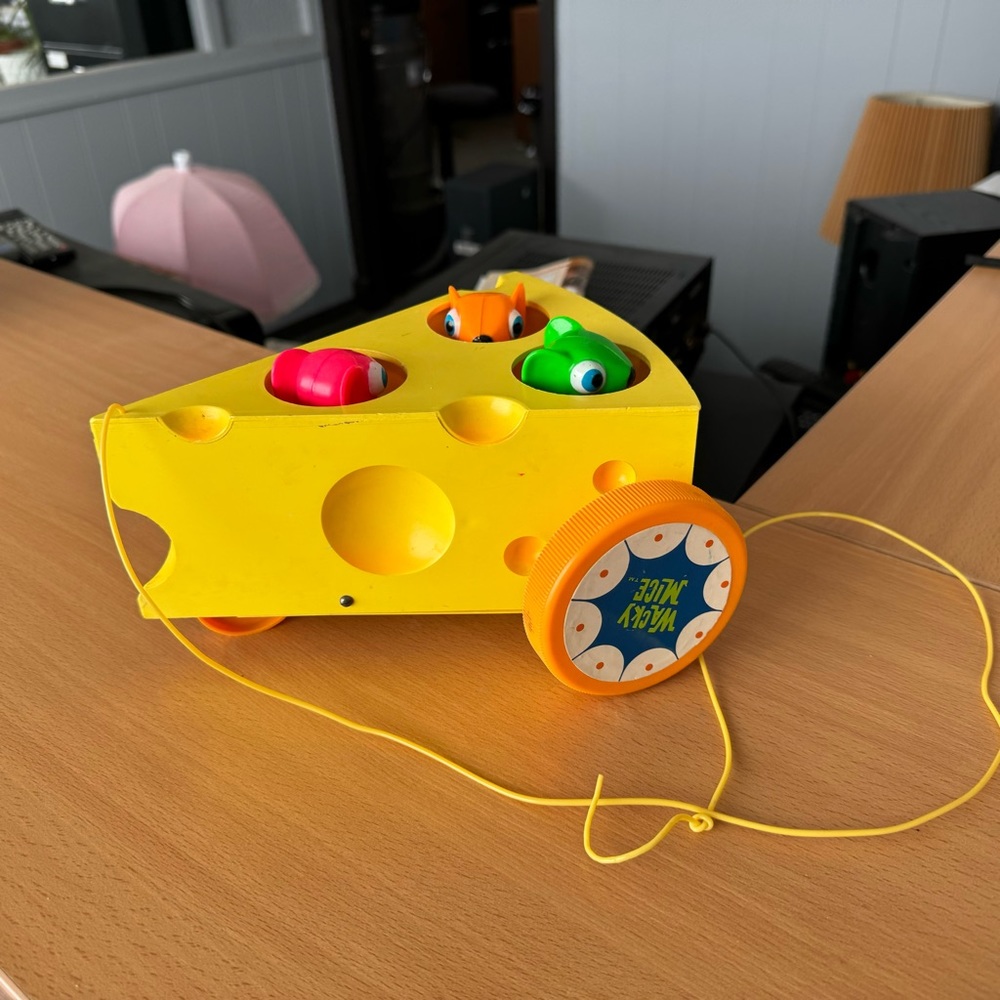 1965 Vintage Vanda Wacky Mice Pull Toy